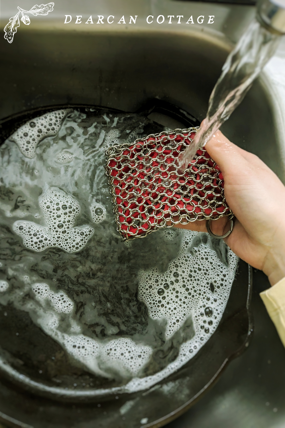 Cast iron scrubber