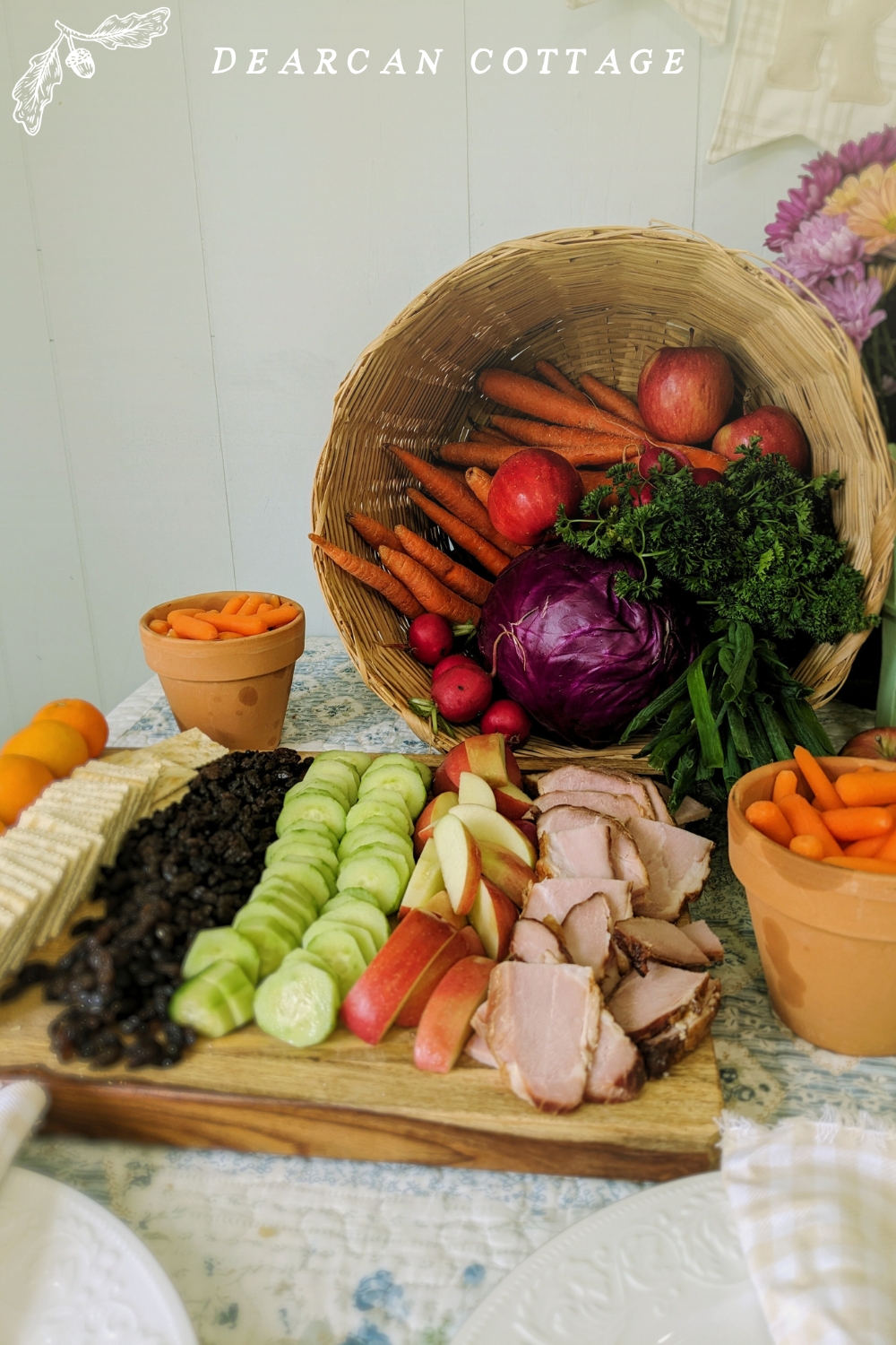 Peter Rabbit Birthday Vegetable Centerpiece