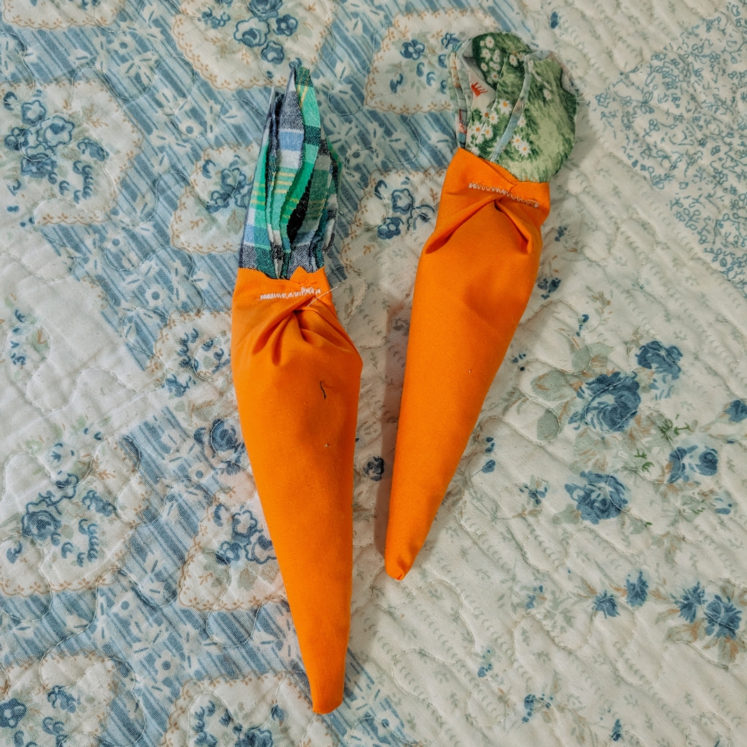 Sew Simple Fabric Bean Bag Filled Carrots