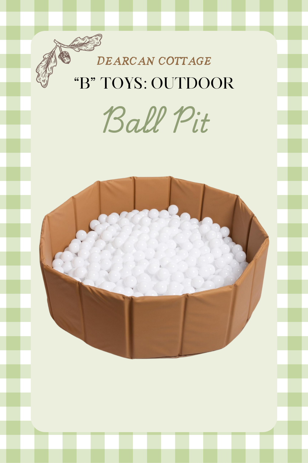 Beautiful Baby Ball Pit Faux Leather