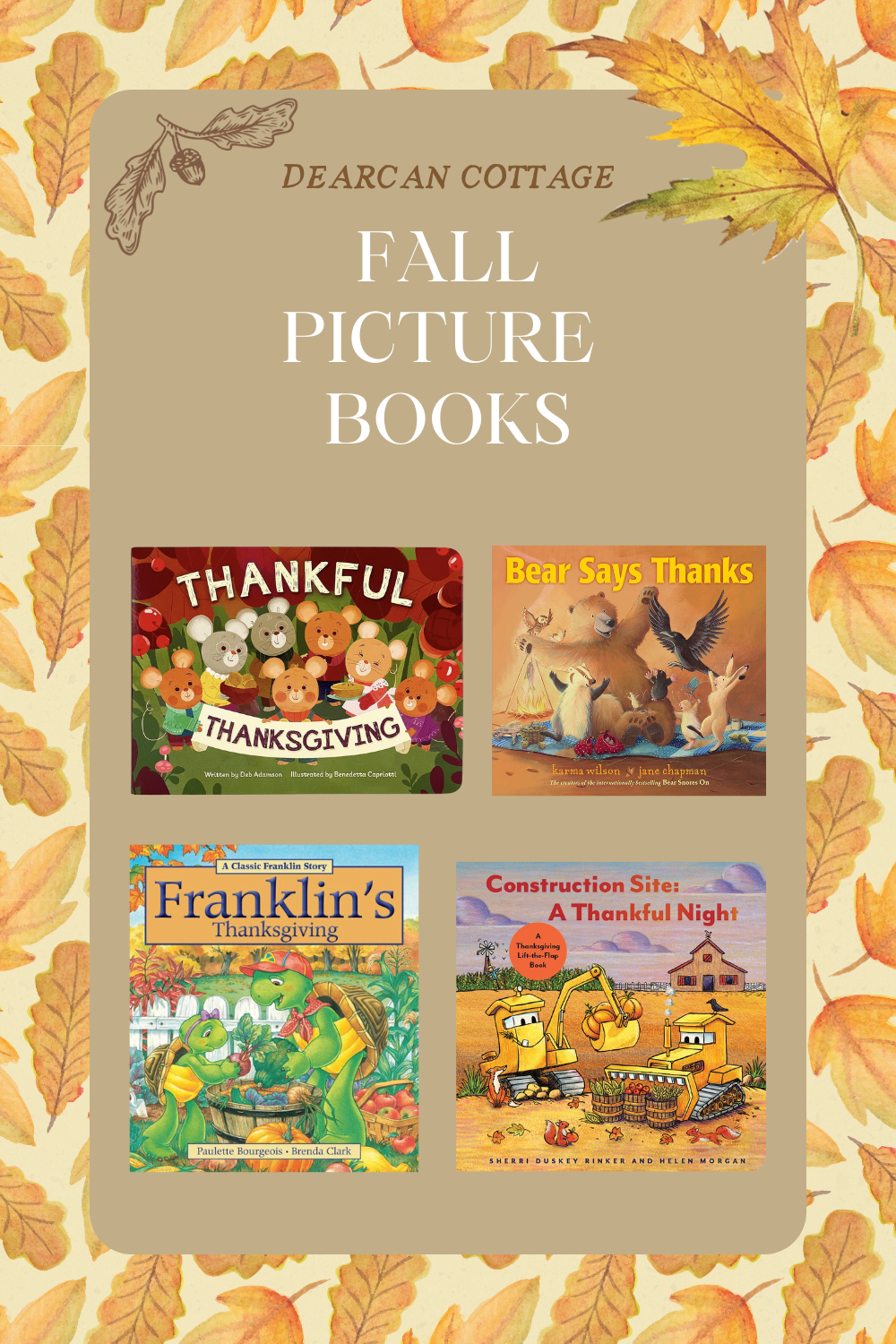 Thanksgiving Fall Picture board Books
