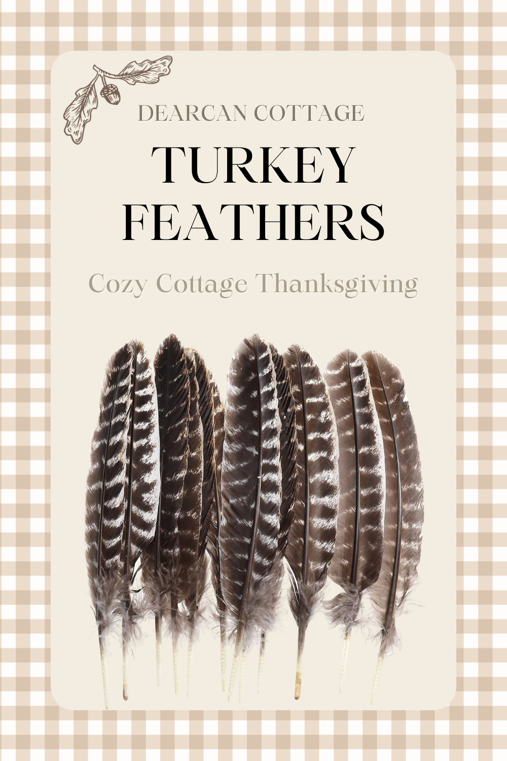 Turkey Feathers - Cozy Cottage Thanksgiving Decor