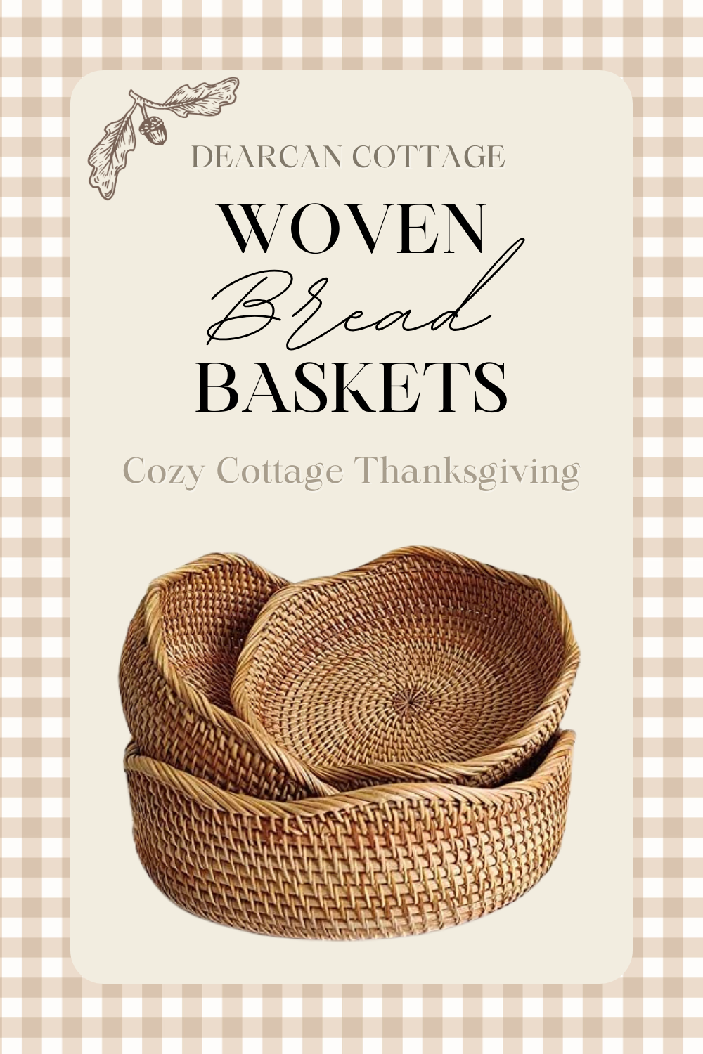 Woven Bread Baskets