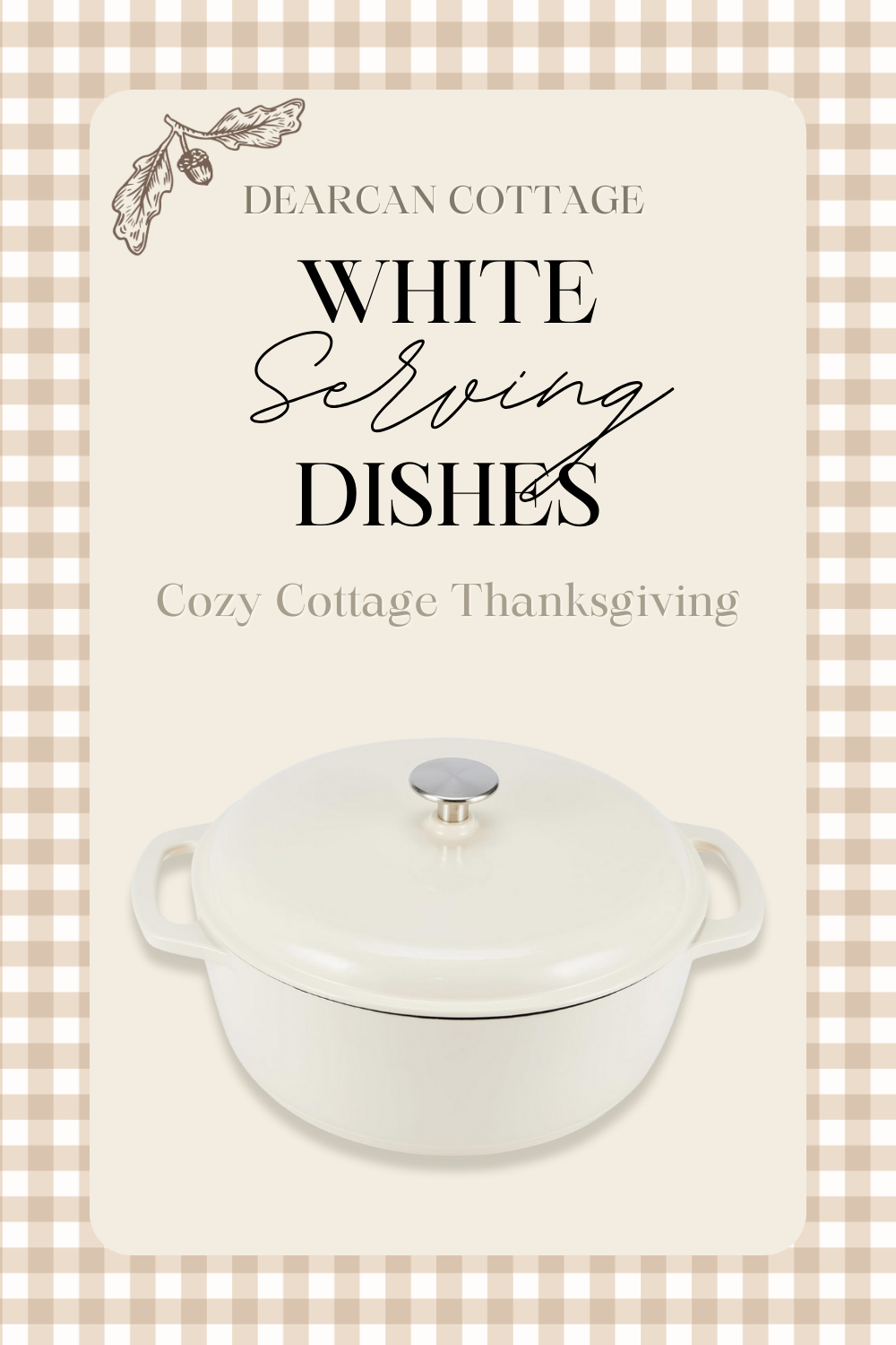 Amazon Basics White Dutch Oven