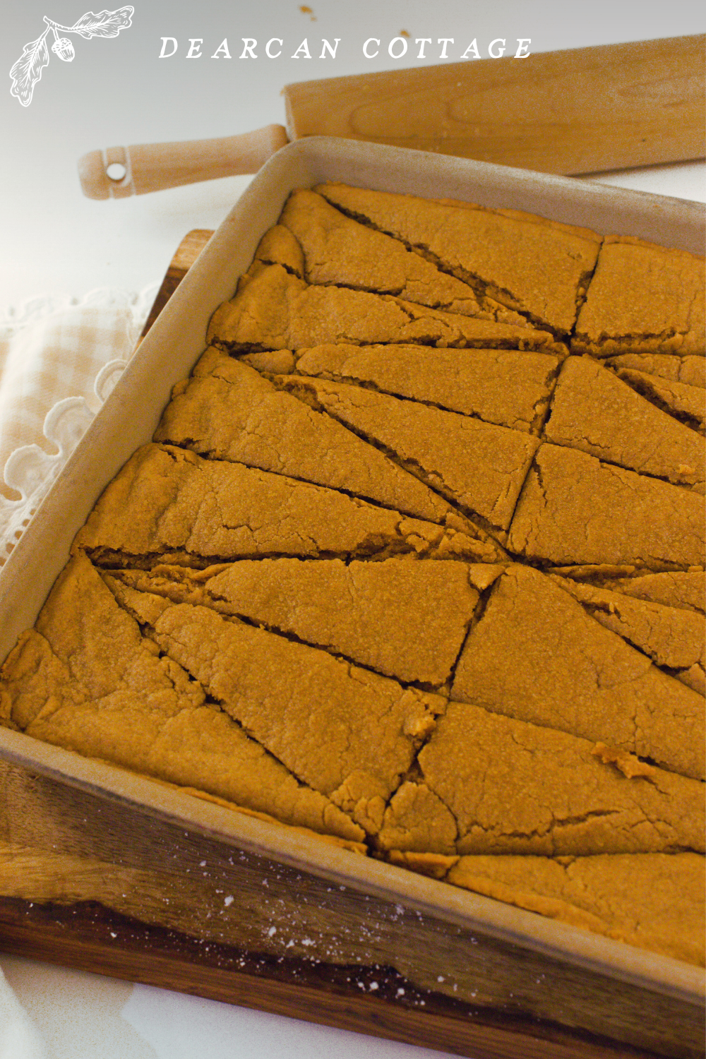 Sheetpan gingerbread cookies