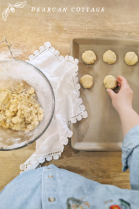 shaping dough