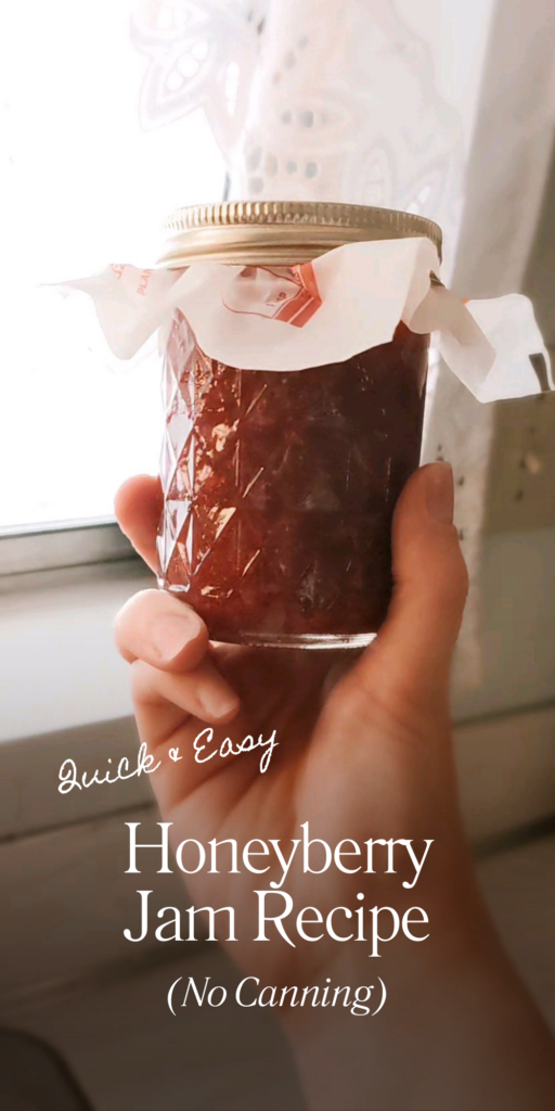 Pin this honeyberry recipe