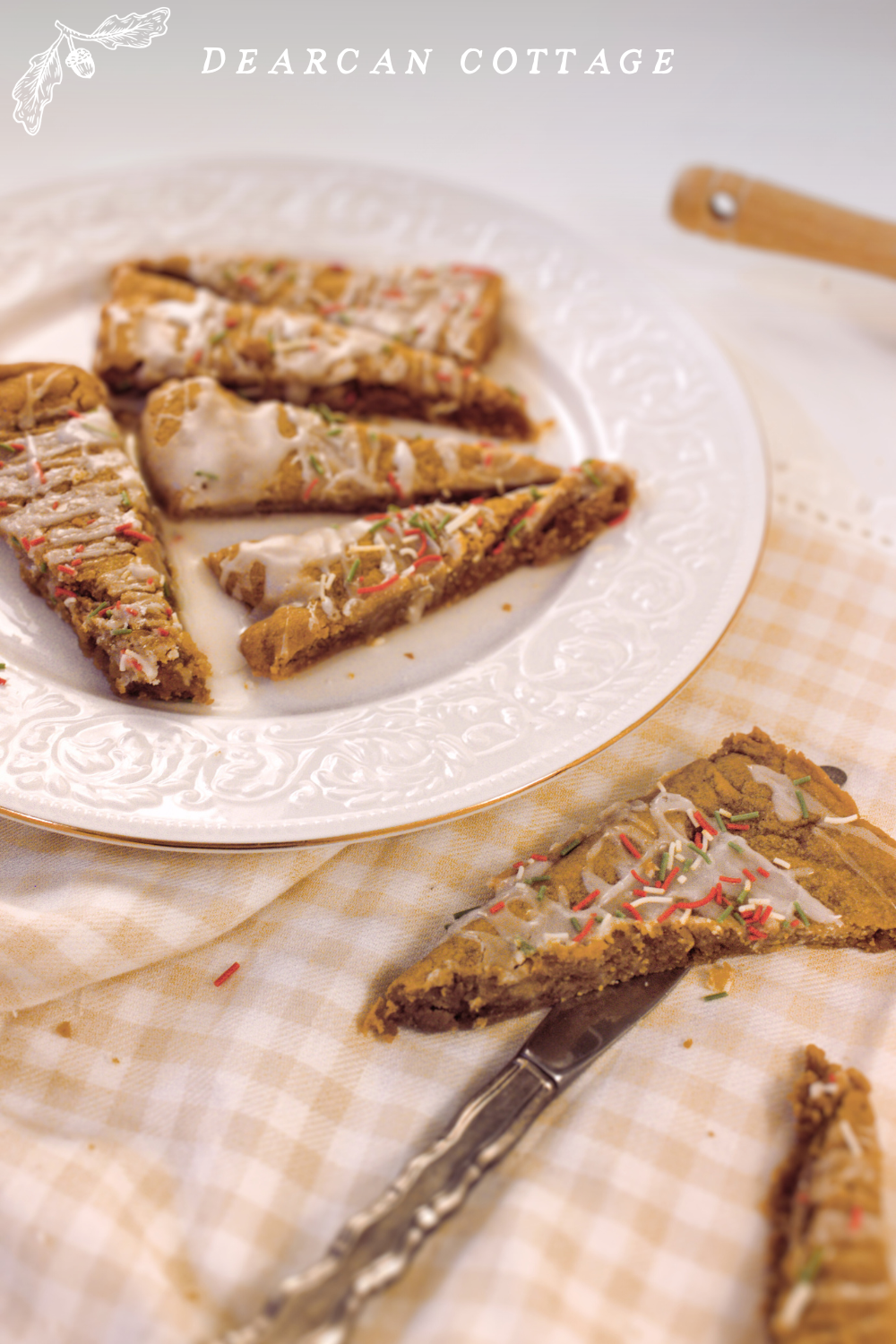 Sheetpan gingerbread cookies