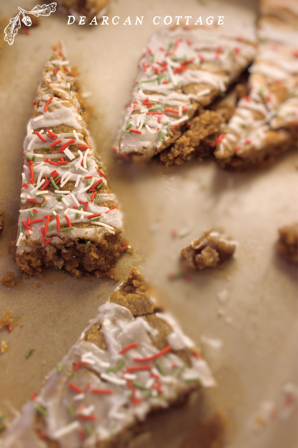 Sheetpan gingerbread cookies