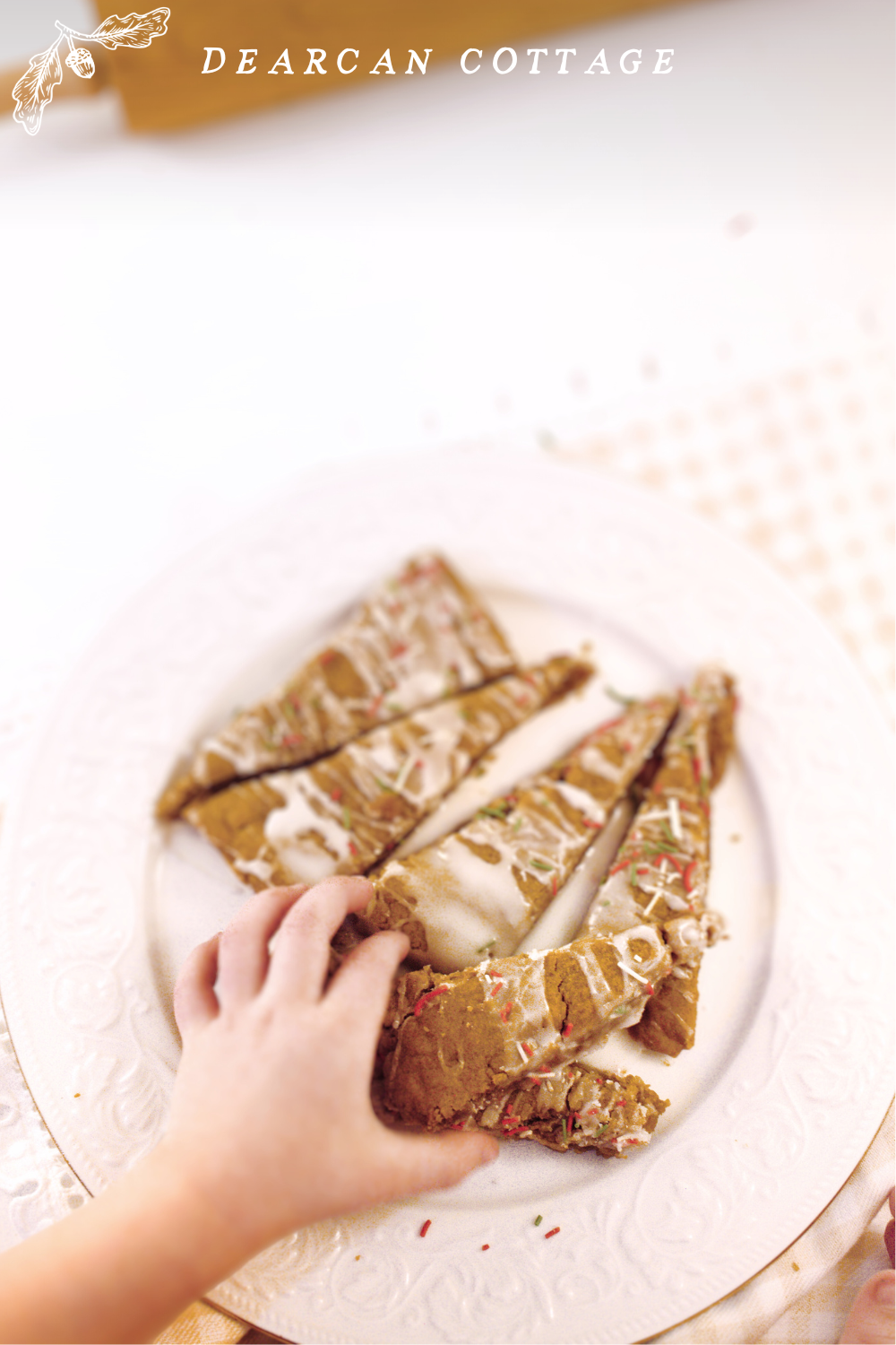 Sheetpan gingerbread cookies