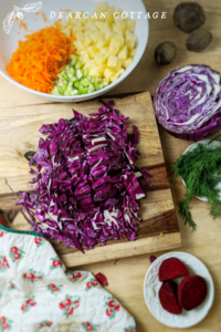 chopped vegetables