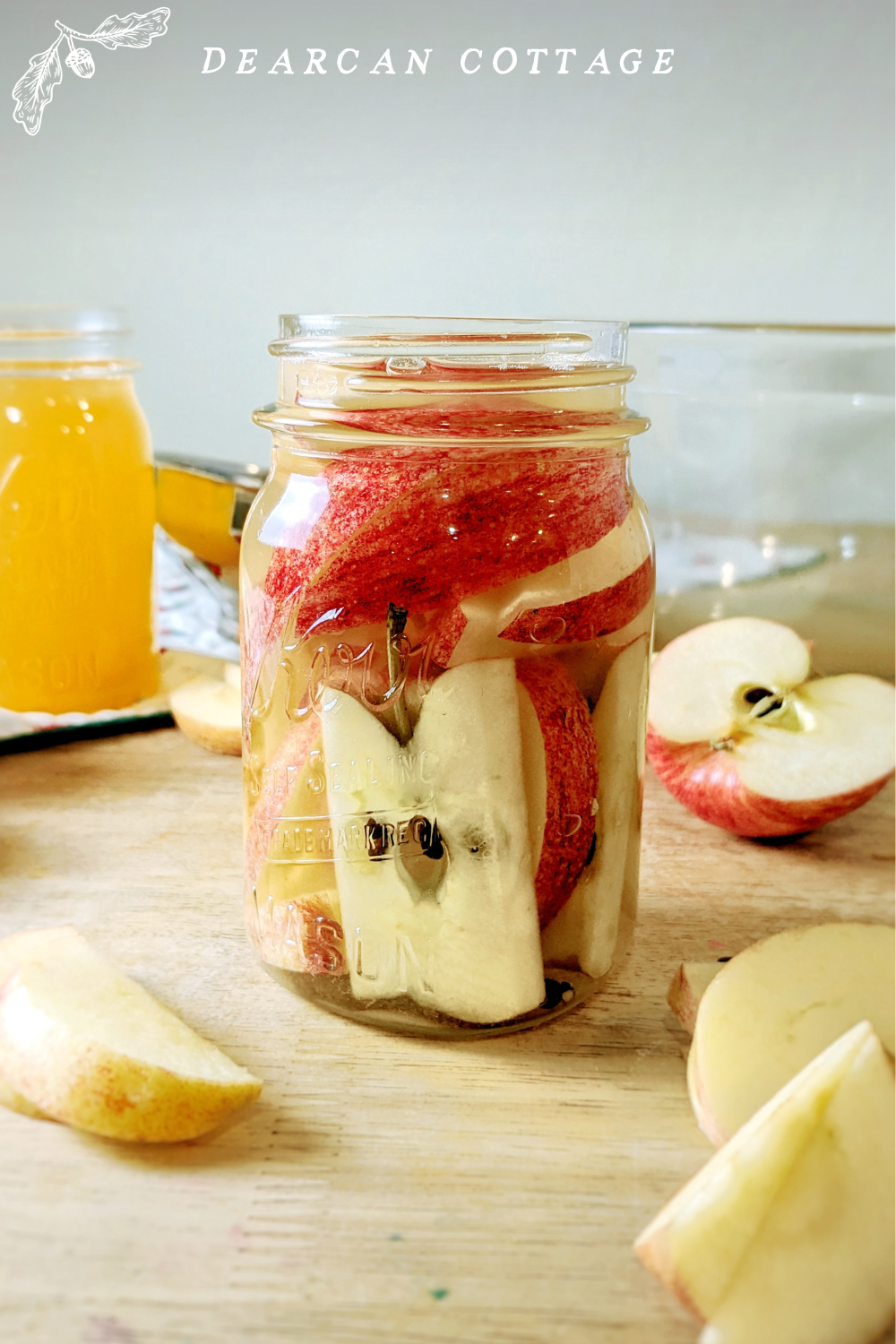 Apples in a jar