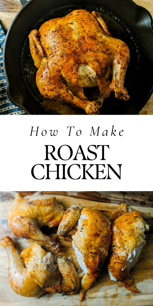 Pin This roast chicken on skillet