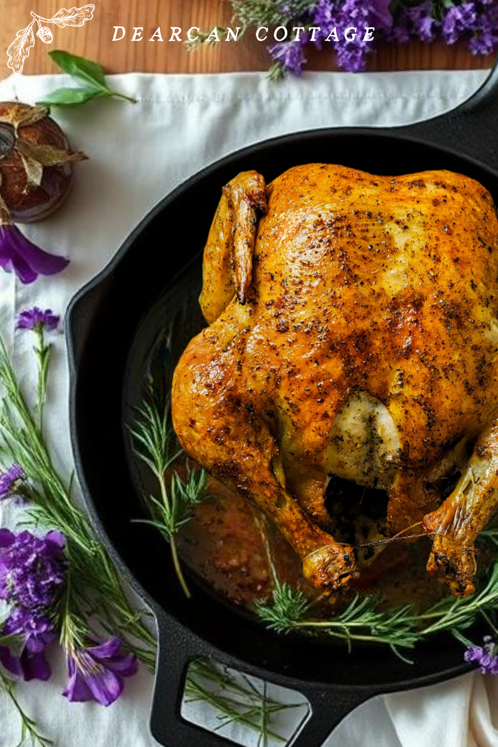 Roasted chicken on Skillet