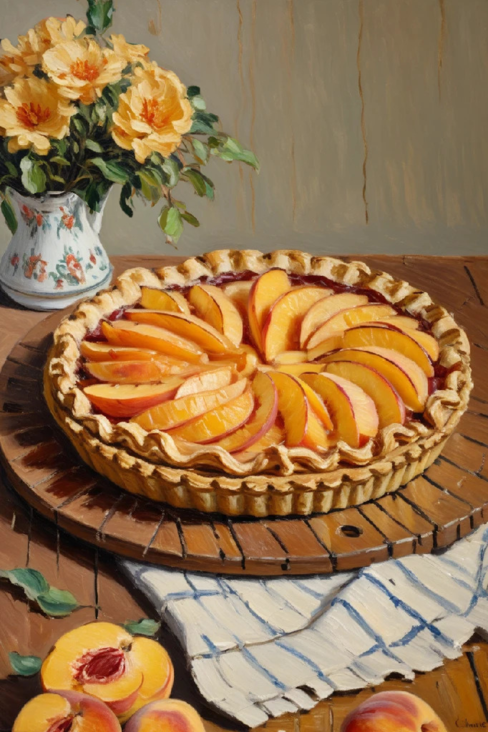 Peach Galette -egg-free
