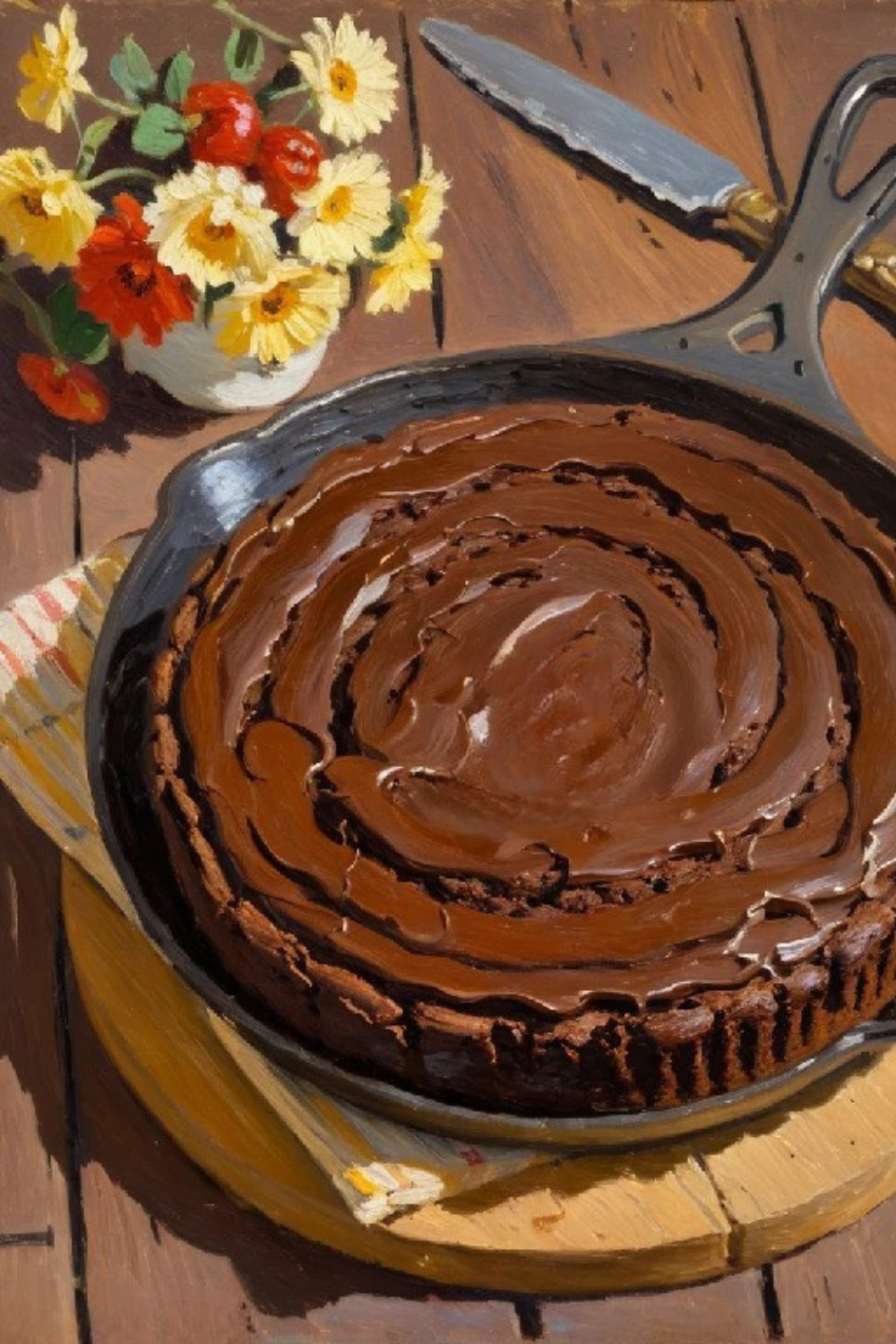 Fudge Cast Iron Brownies