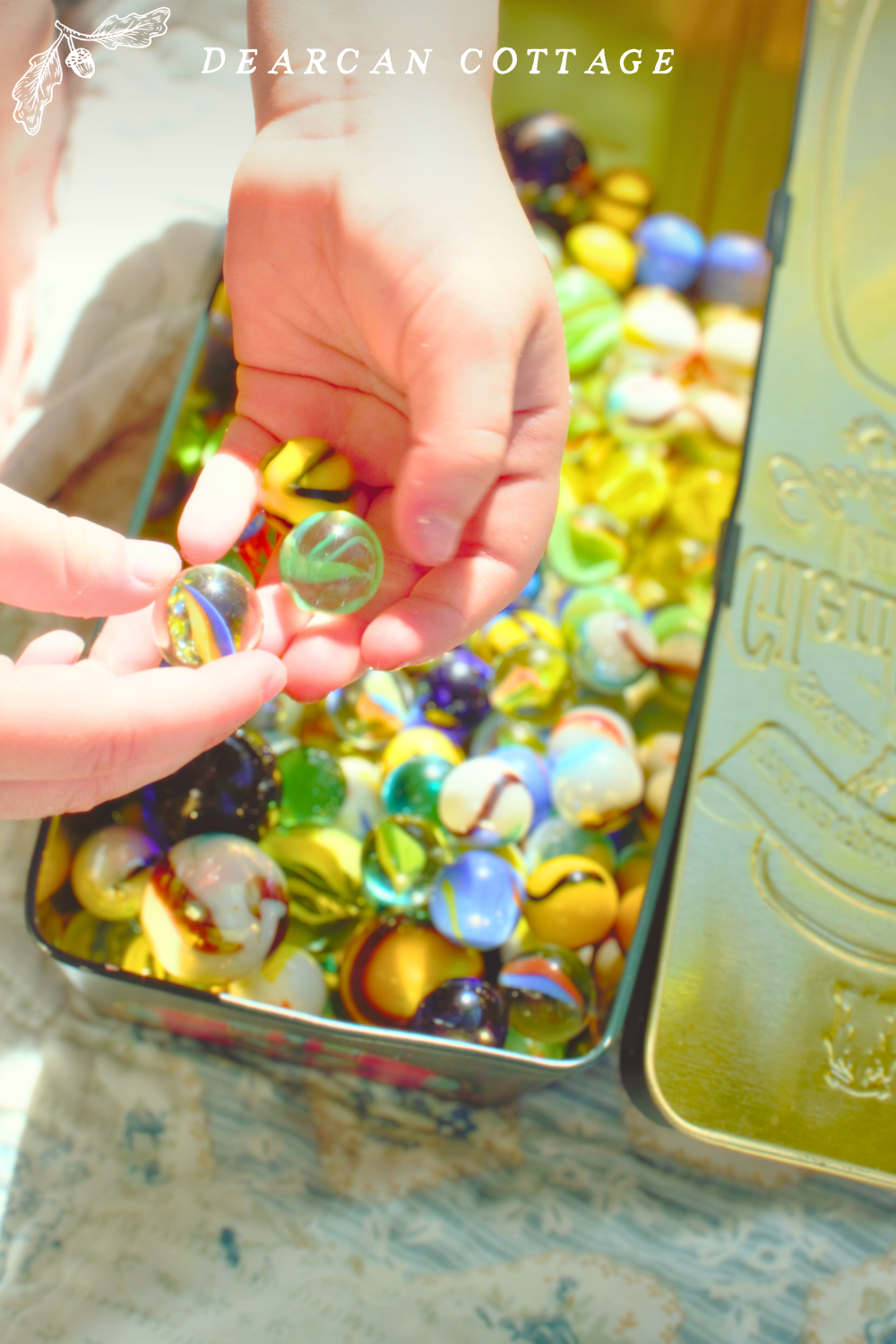 Marbles in hand