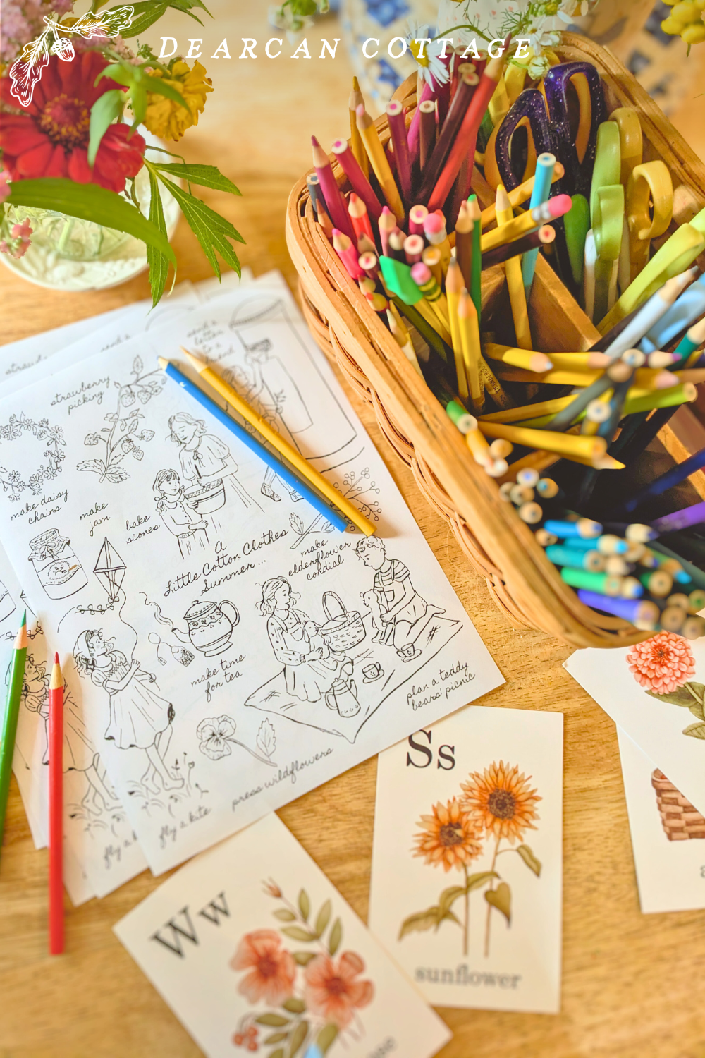 KieraRoseCo coloring page and poppyprintspapery cards