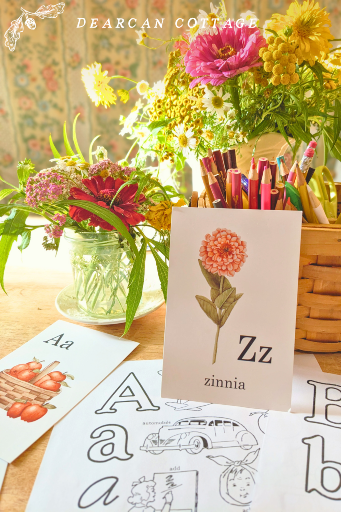 Z for zinnia watercolor card poppyprintspappery